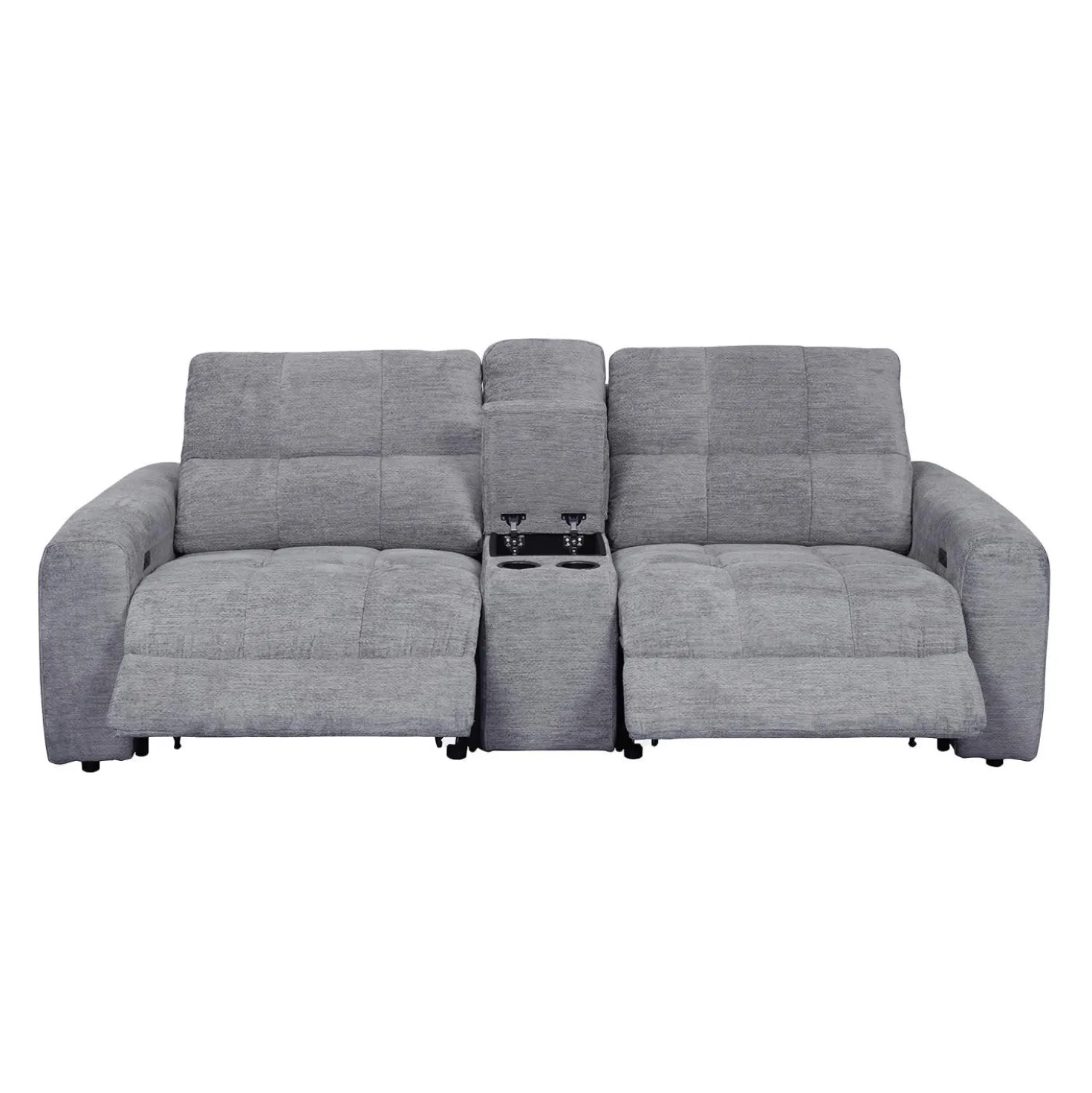 Causeuse modulaire électrique inclinable et console - 3 mcx