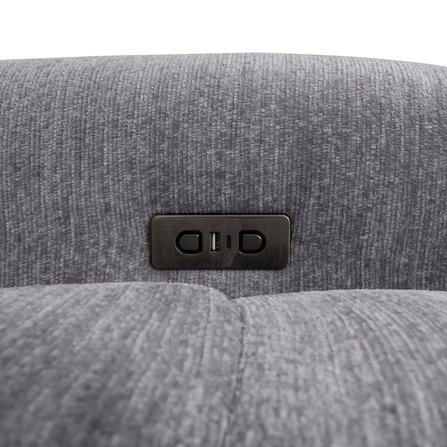 Causeuse modulaire électrique inclinable et console - 3 mcx