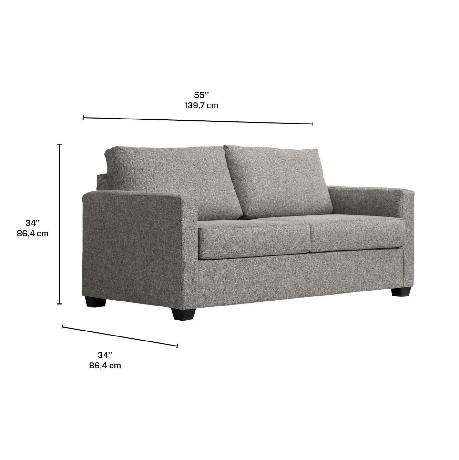Causeuse - taupe