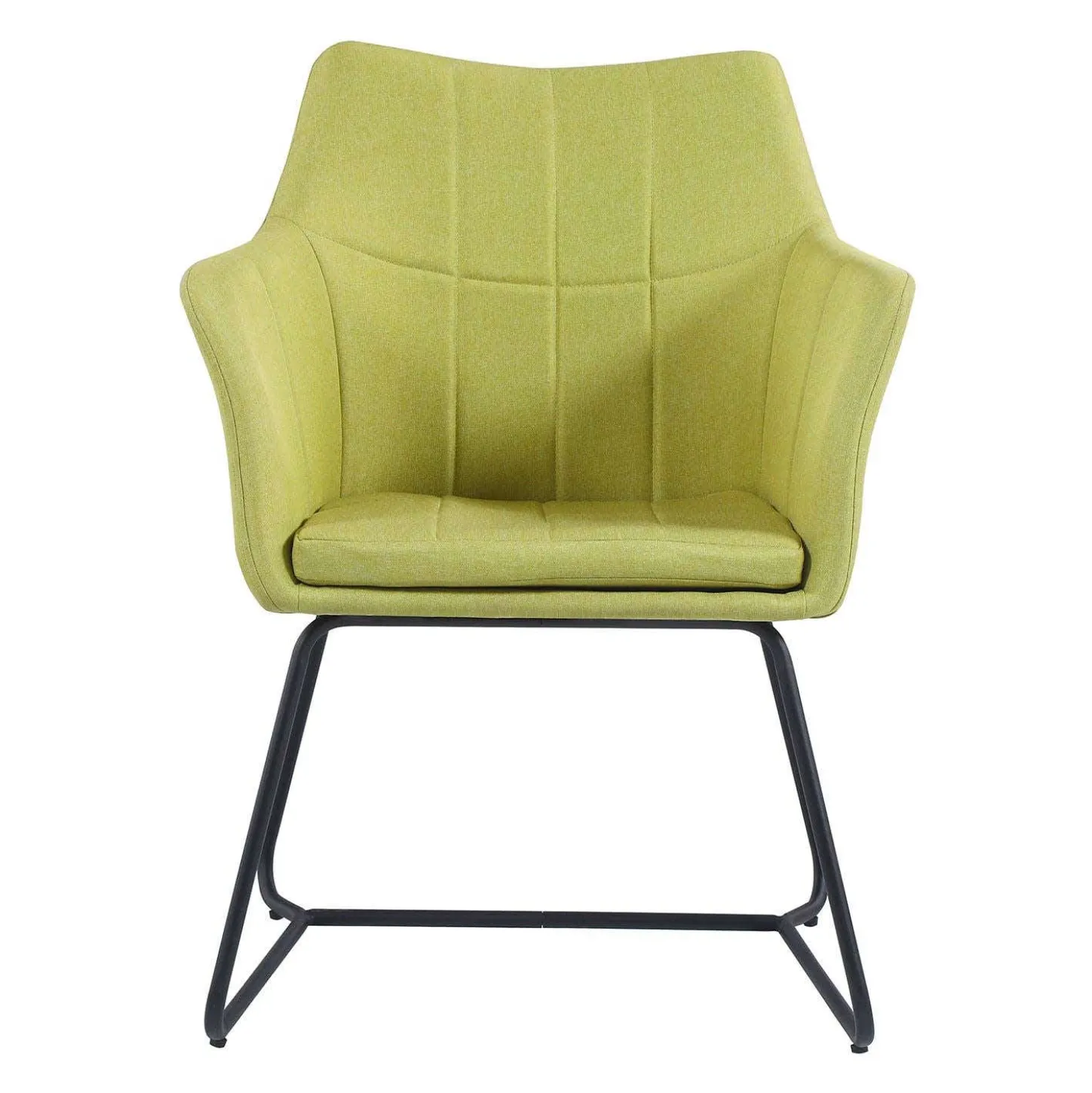 Chaise avec piètement en métal - vert lime