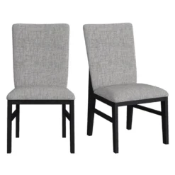Chaise (boite de 2) - tissu gris