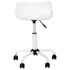 Chaise de bureau - juvénile dossier bas - hauteur réglable - blanc - Monarch
