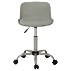 Chaise de bureau - juvénile dossier bas - hauteur réglable - gris - Monarch