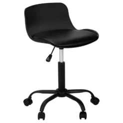 Chaise de bureau - juvénile dossier bas - hauteur réglable - noire - Monarch