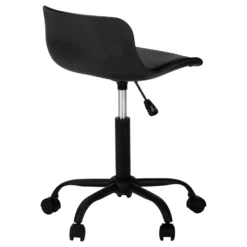Chaise de bureau - juvénile dossier bas - hauteur réglable - noire - Monarch