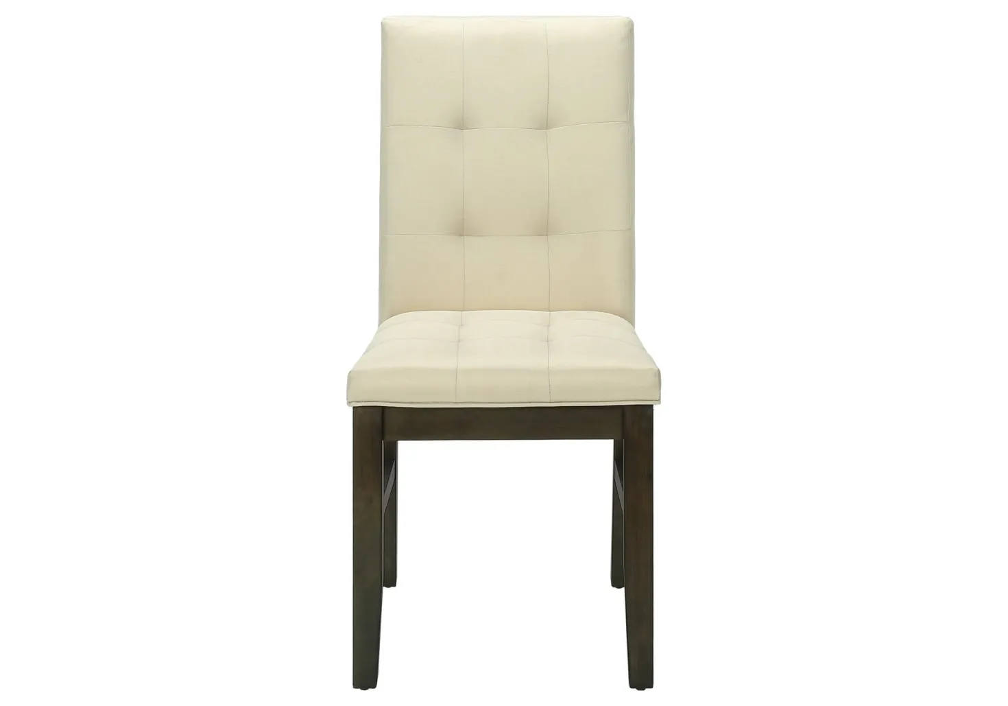 Chaise - 2mcx - 37"H, gris, siège tissu crème - Monarch