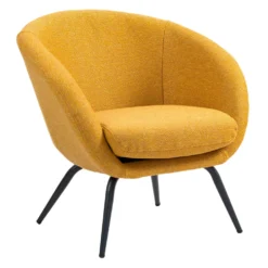 Chaise rembourrée - jaune