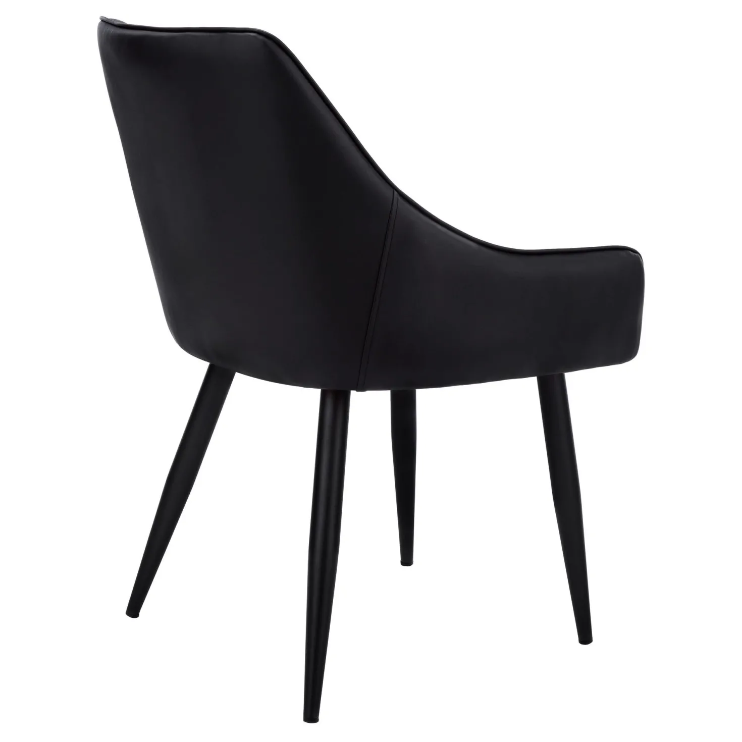 Chaises avec accoudoirs bas (bte de 2) - noir - Monarch