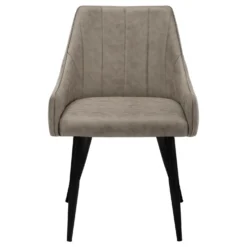Chaises avec accoudoirs bas (bte de 2) - taupe - Monarch