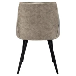 Chaises avec accoudoirs bas (bte de 2) - taupe - Monarch