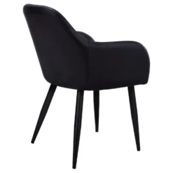 Chaises avec accoudoirs (bte de 2) - noir - Monarch