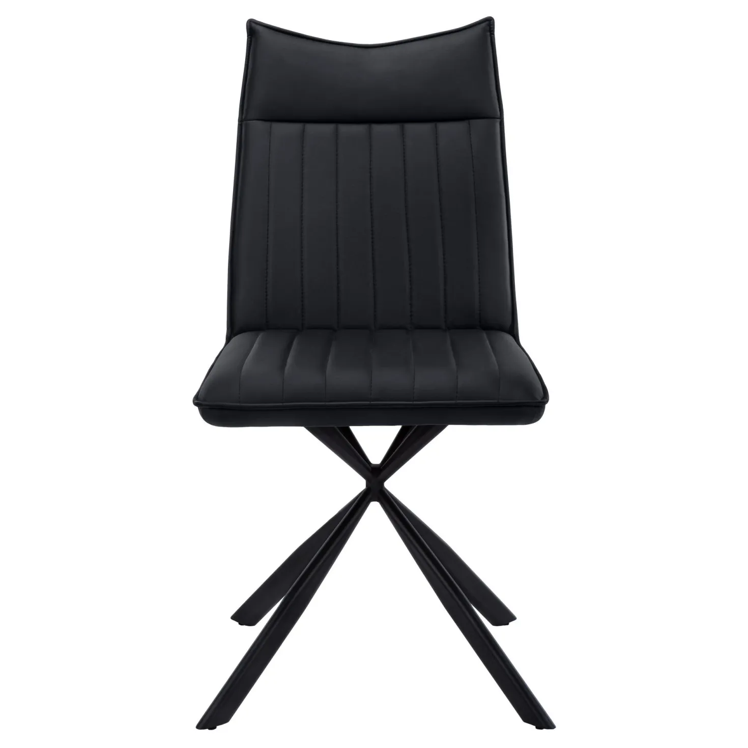 Chaises avec piètement araignée noir (bte de 2) - noir - Monarch