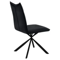 Chaises avec piètement araignée noir (bte de 2) - noir - Monarch