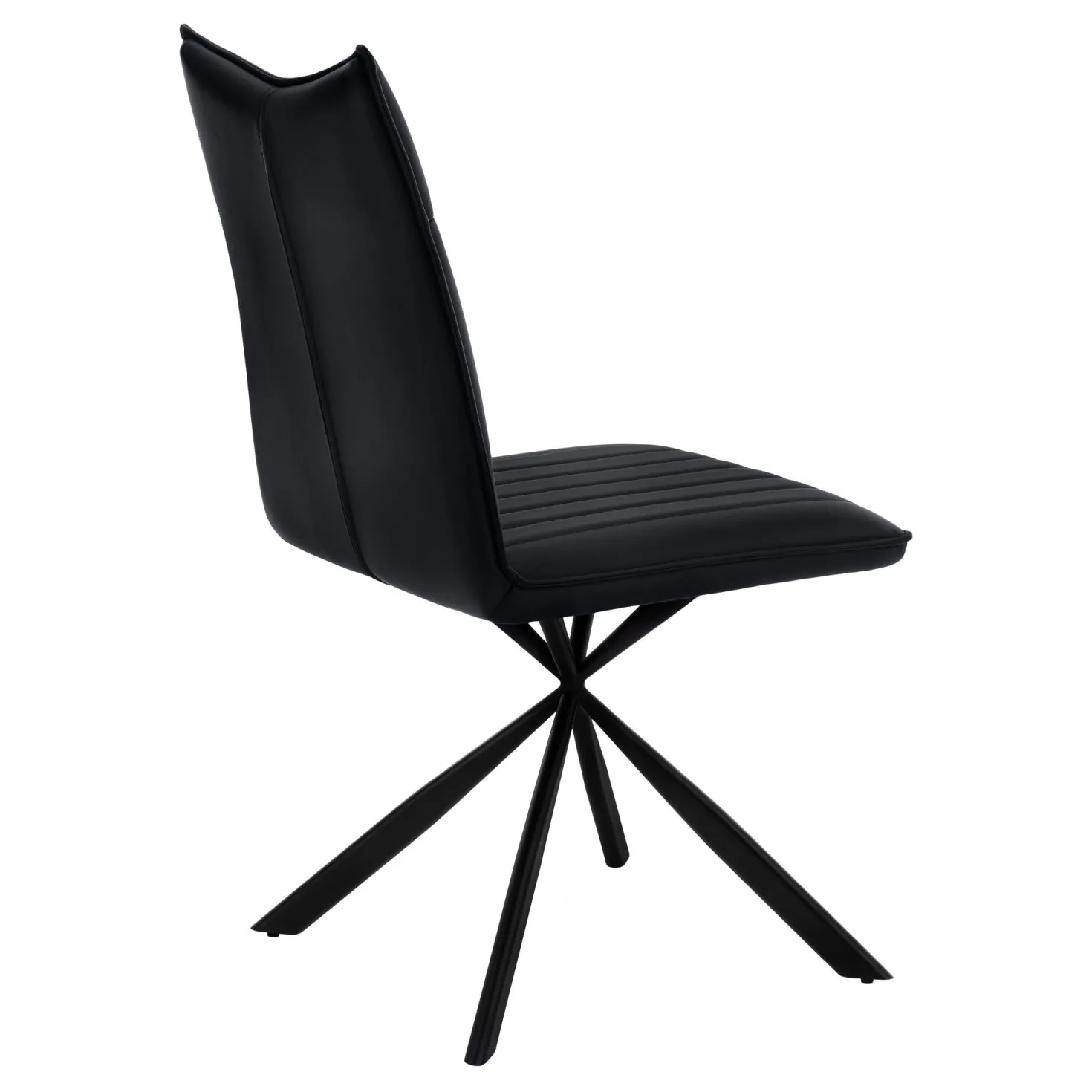 Chaises avec piètement araignée noir (bte de 2) - noir - Monarch