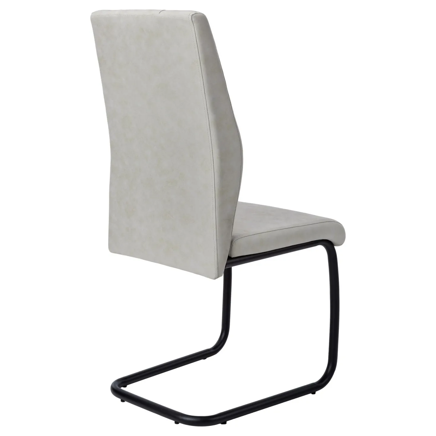 Chaises avec piètement noir (bte de 2) - gris - Monarch