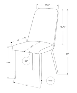 Chaises (bte de 2) - blanc - Monarch