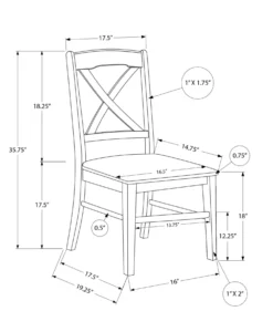 Chaises (bte de 2) - blanc - Monarch