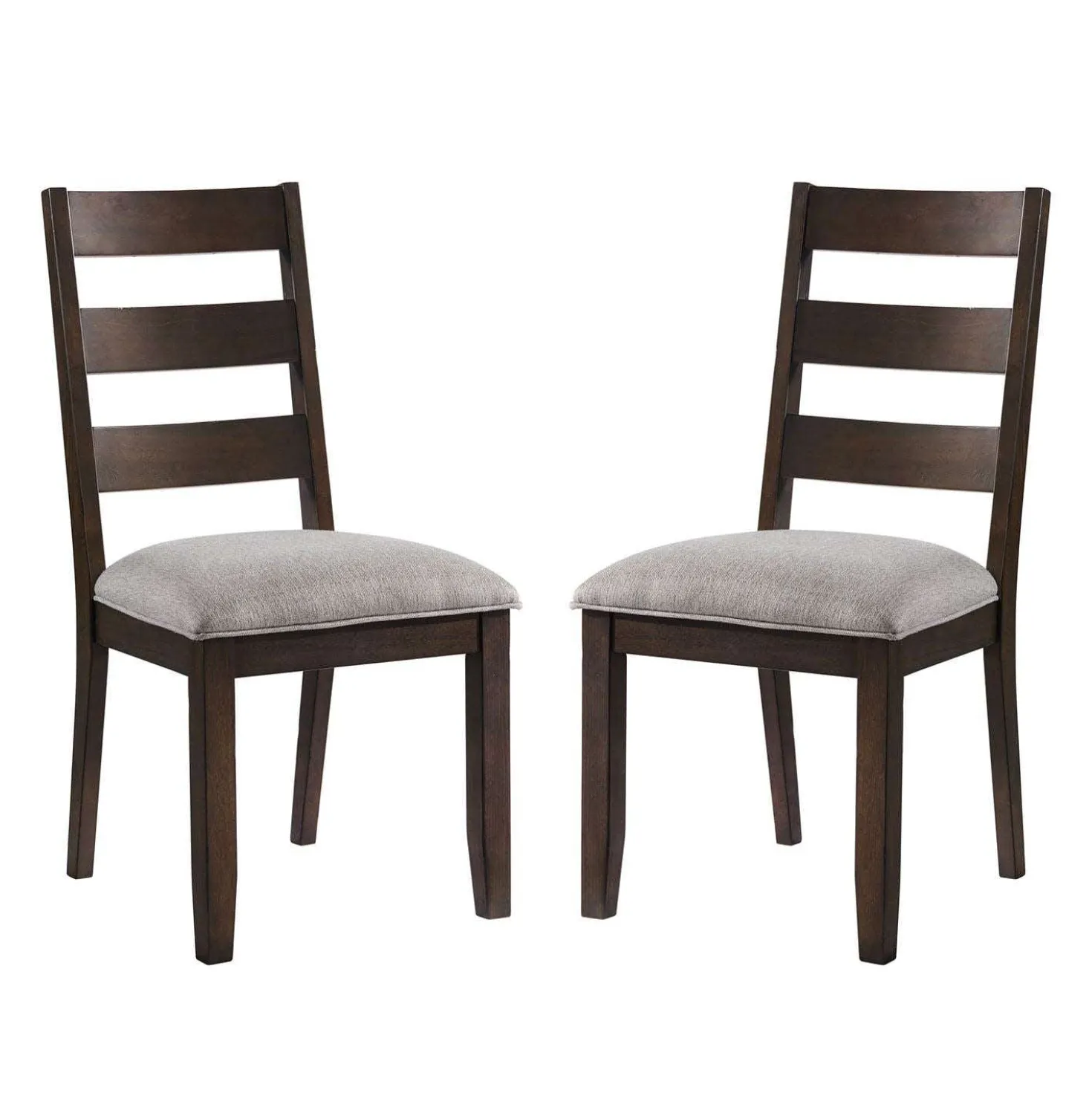 Chaises (bte de 2) - brun & beige