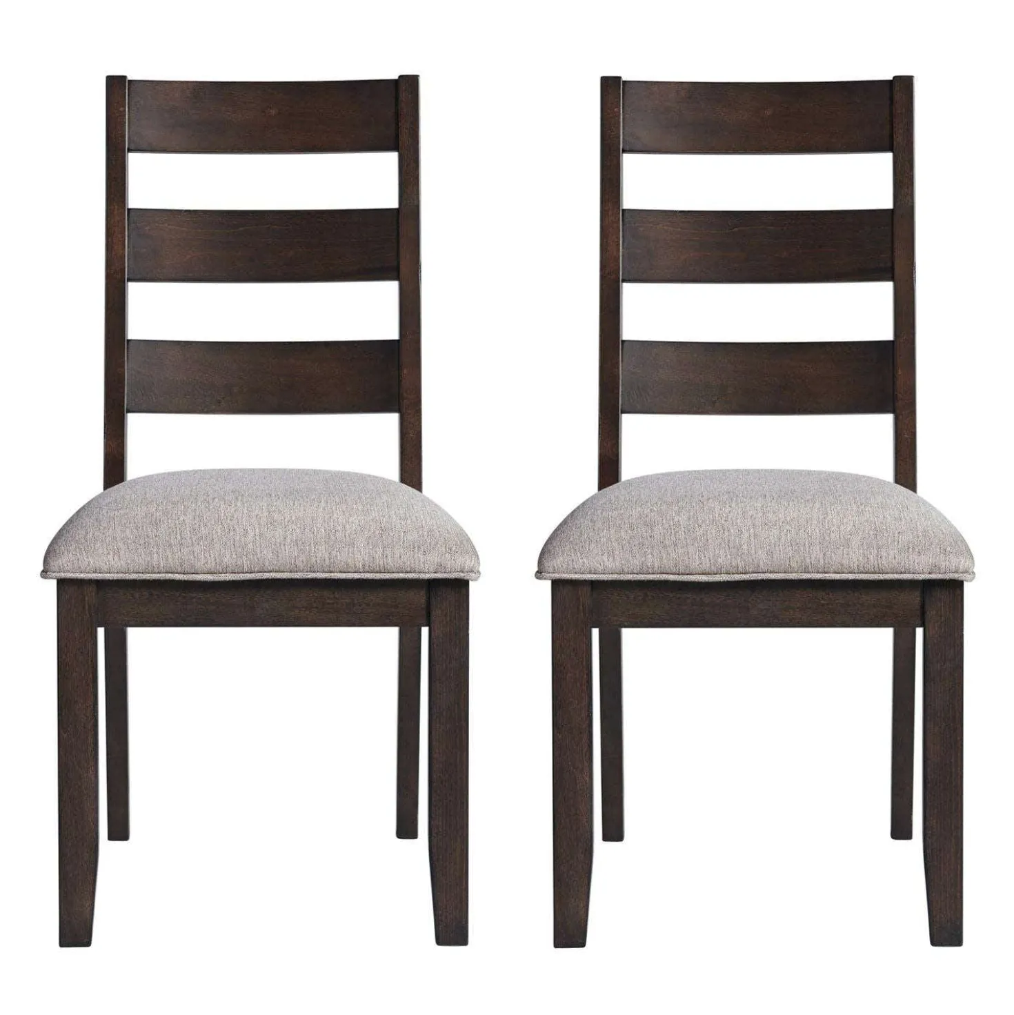 Chaises (bte de 2) - brun & beige