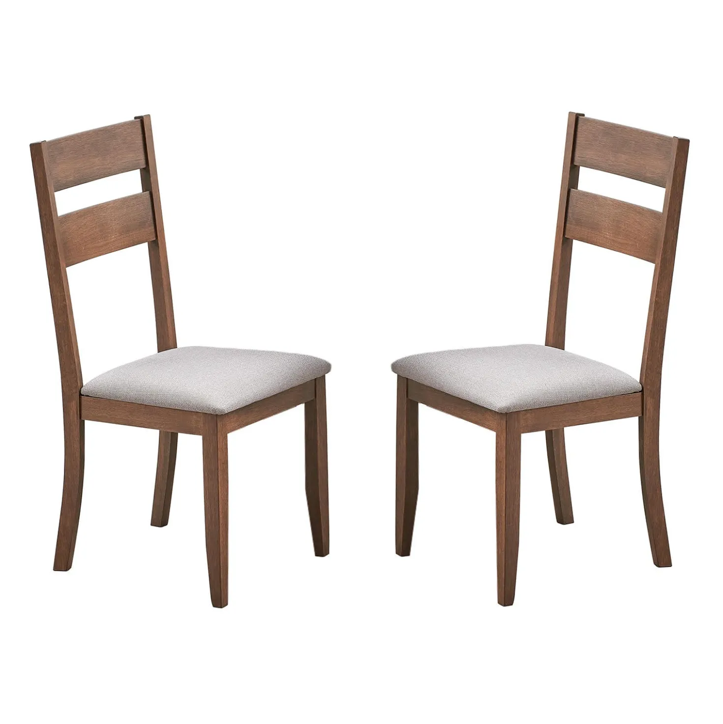 Chaises (bte de 2) - brun & beige