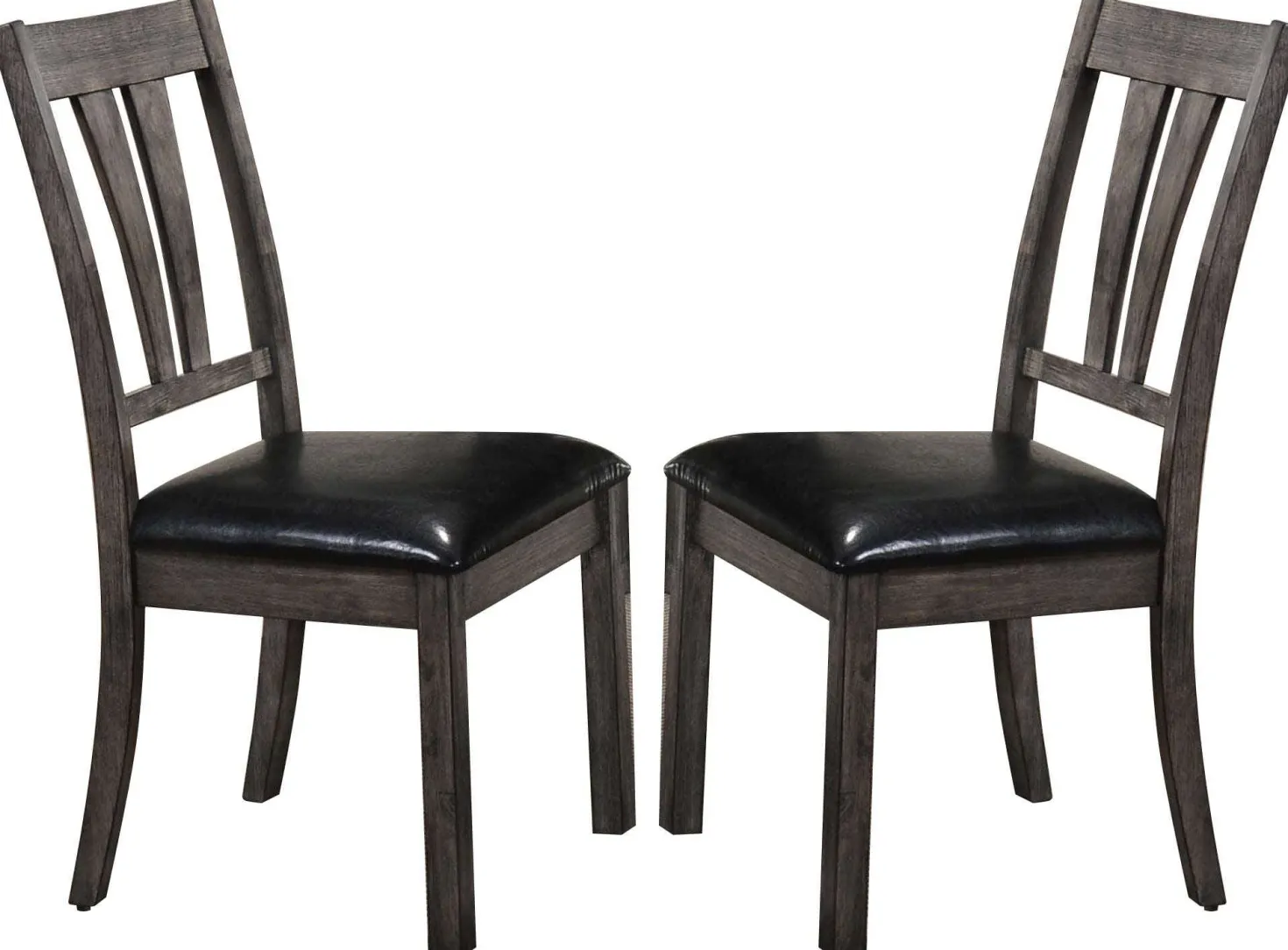 Chaises (bte de 2) - brun foncé