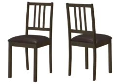 Chaises (bte de 2) - brun foncé - Monarch
