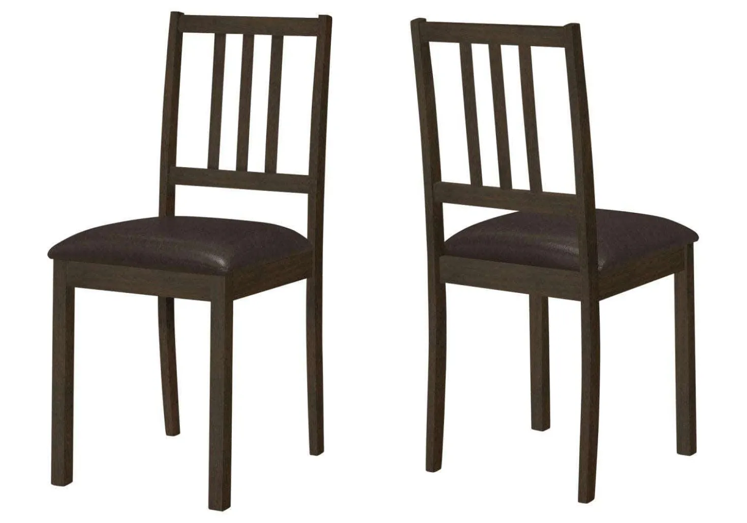 Chaises (bte de 2) - brun foncé - Monarch