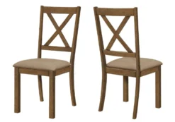 Chaises (bte de 2) - brun - Monarch