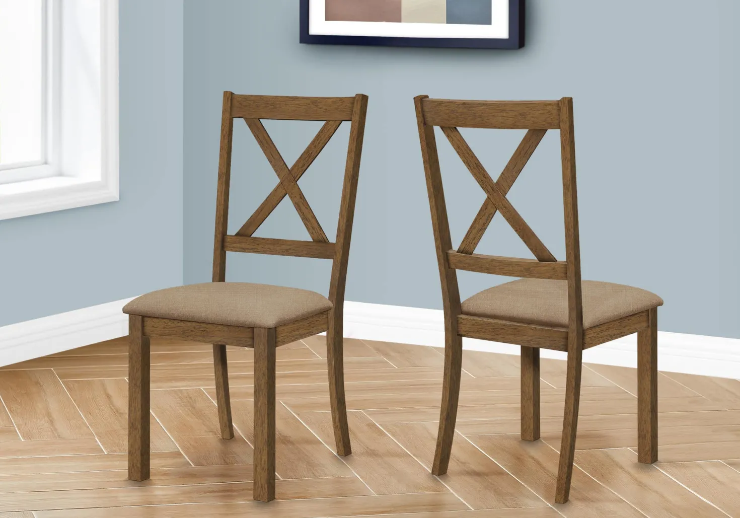 Chaises (bte de 2) - brun - Monarch