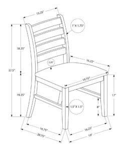Chaises (bte de 2) - brun - Monarch