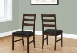 Chaises (bte de 2) - brun & noir - Monarch