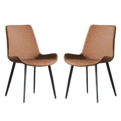Chaises (bte de 2) - cognac