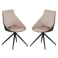 Chaises (bte de 2) - crème & gris