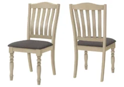 Chaises (bte de 2) - crème & gris - Monarch
