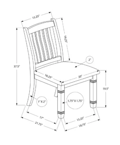 Chaises (bte de 2) - crème - Monarch