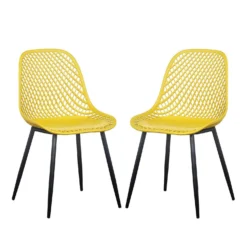 Chaises (bte de 2) - jaune