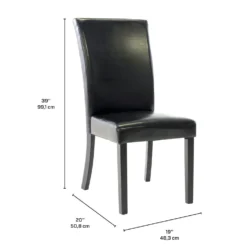 Chaises (bte de 2) - noir