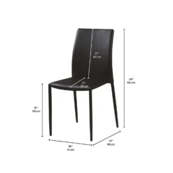 Chaises (bte de 2) - noir