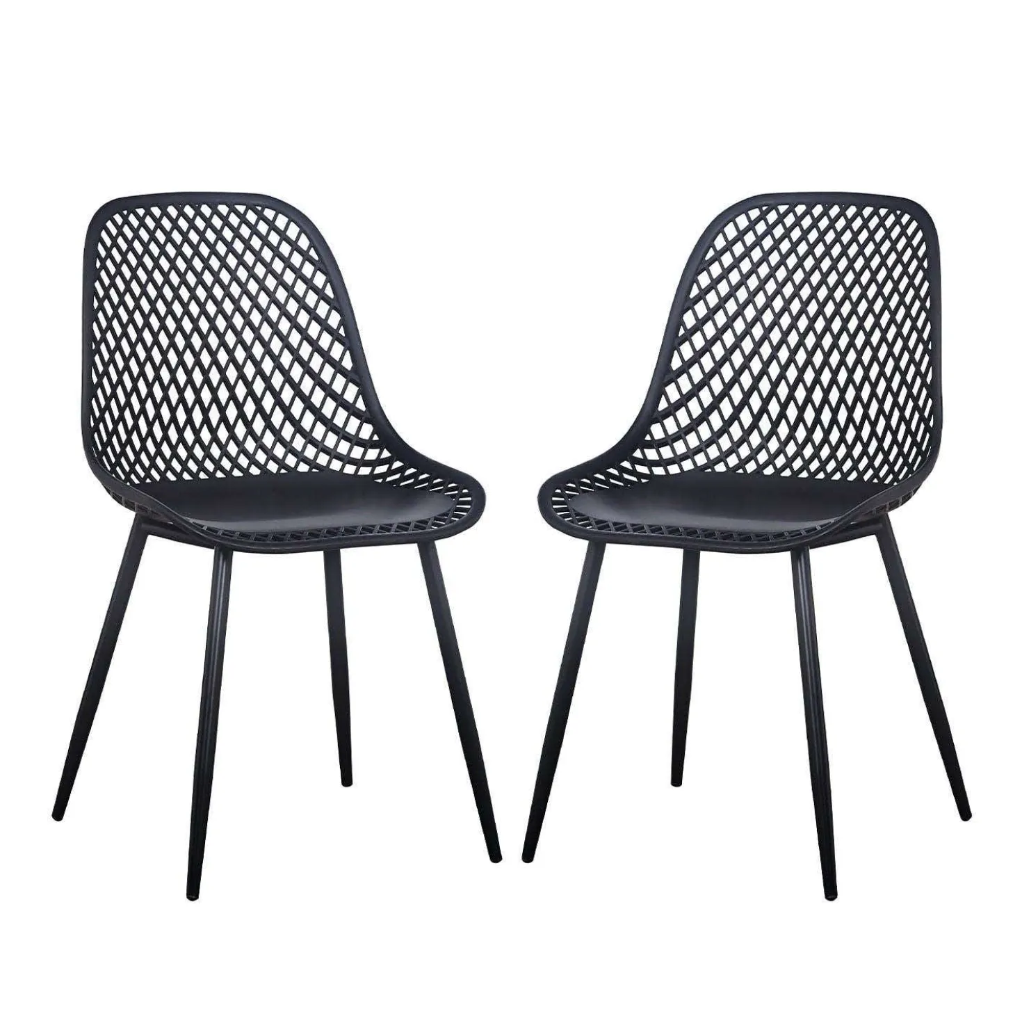 Chaises (bte de 2) - noir