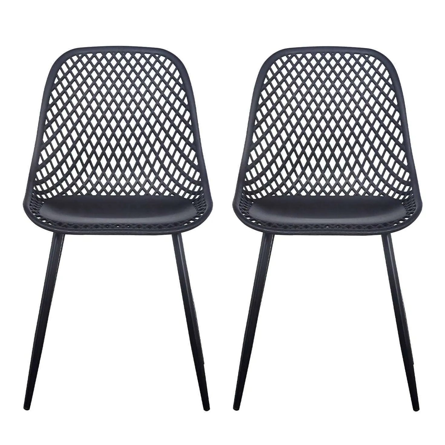 Chaises (bte de 2) - noir
