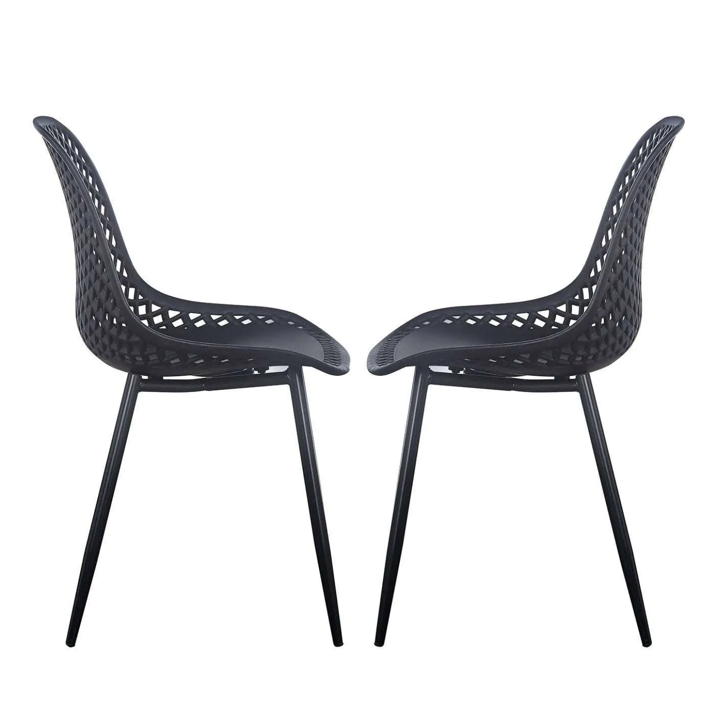 Chaises (bte de 2) - noir
