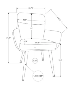 Chaises de cuisine (ensemble de 2) noir - Monarch - Monarch