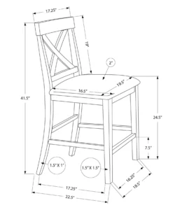 Chaises de salle à manger (boîte de 2) - Monarch