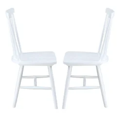 Chaises en bois (bte de 2) - blanc