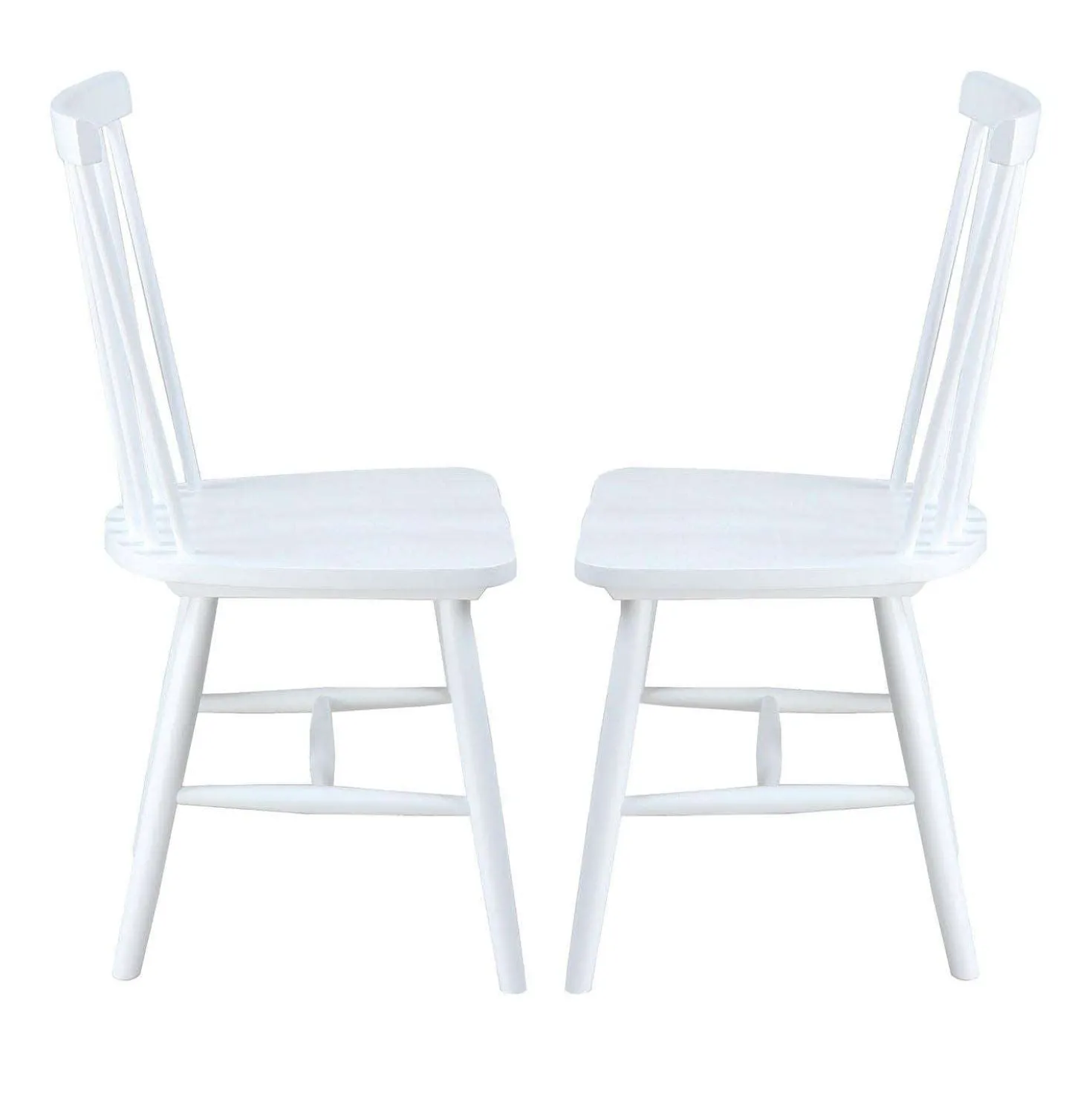 Chaises en bois (bte de 2) - blanc