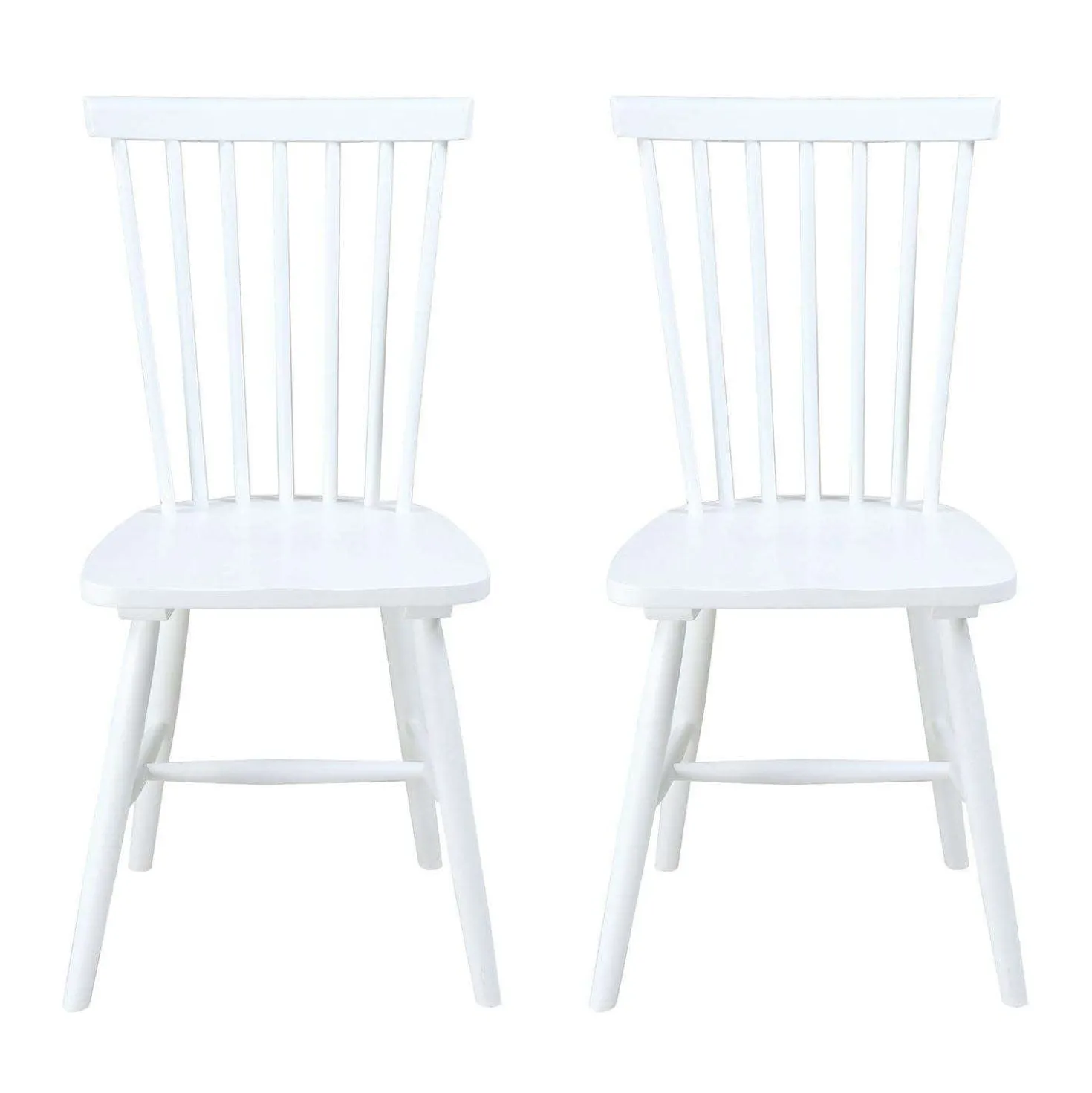 Chaises en bois (bte de 2) - blanc