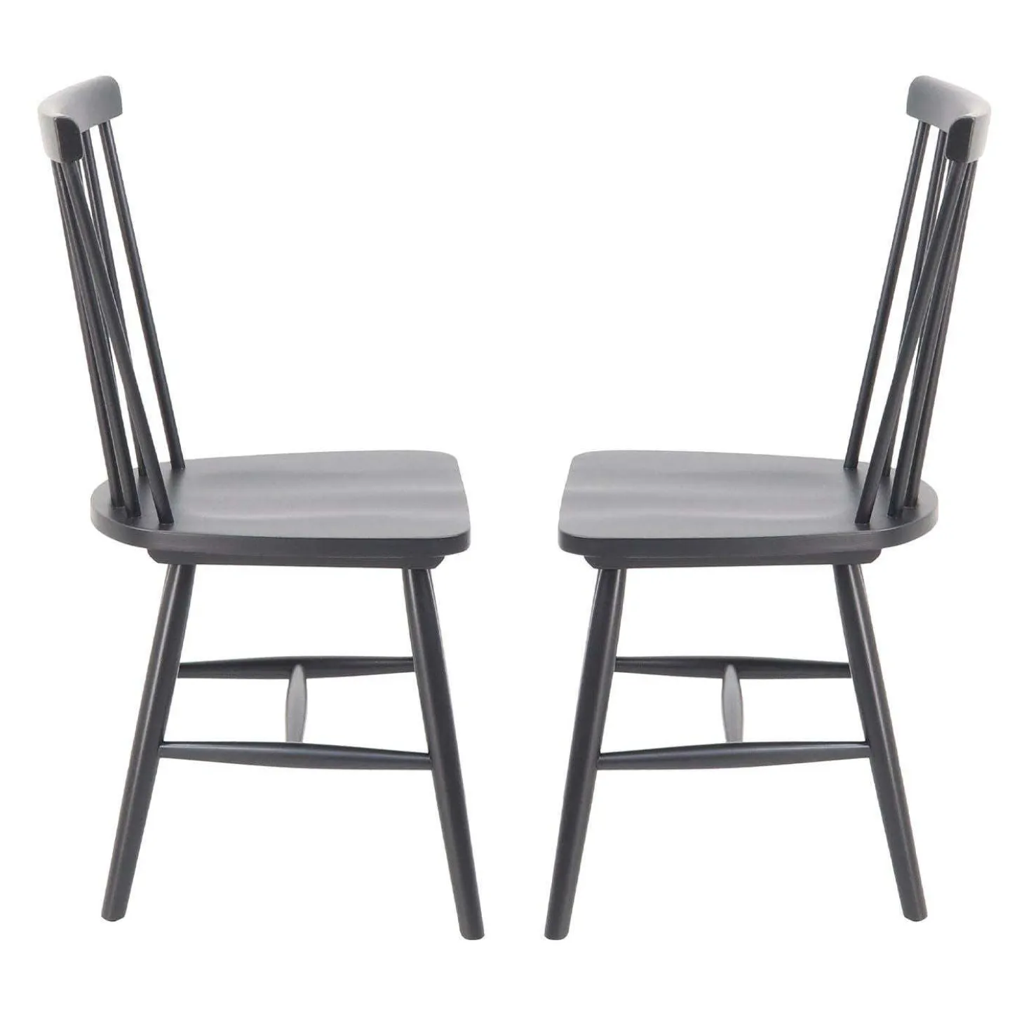 Chaises en bois (bte de 2) - noir