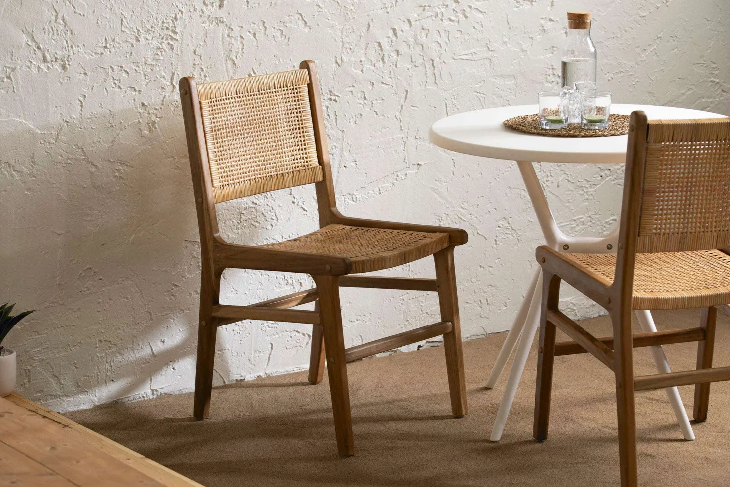 Chaises en cordage (bte de 2) - naturel