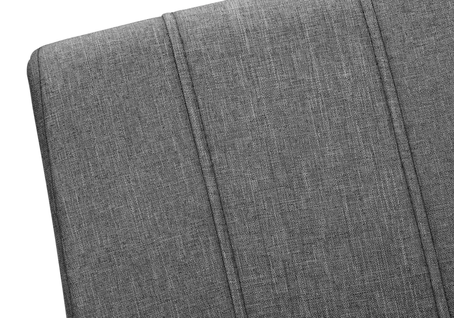 Chaises en tissu avec piètement chromé (bte de 2) - gris - Monarch