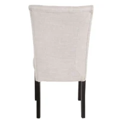 Chaises en tissu (bte de 2) - crème